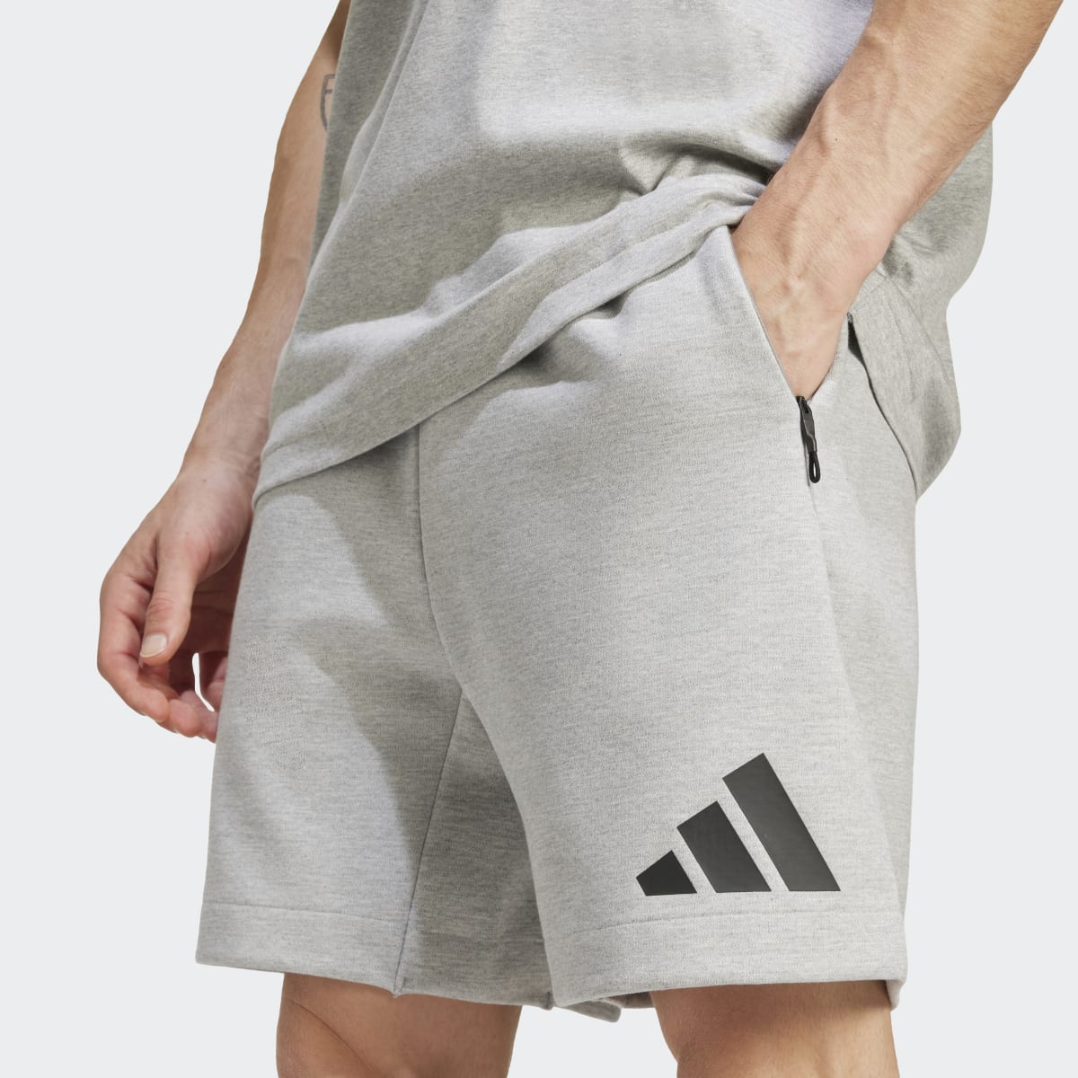 Pantalones cortos de hombre Z.N.E. Adidas - Gris Gris-3