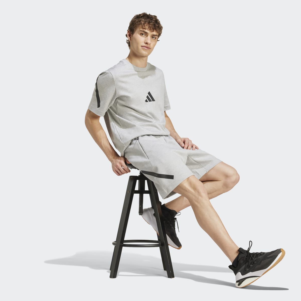 Pantalones cortos de hombre Z.N.E. Adidas - Gris Gris-5