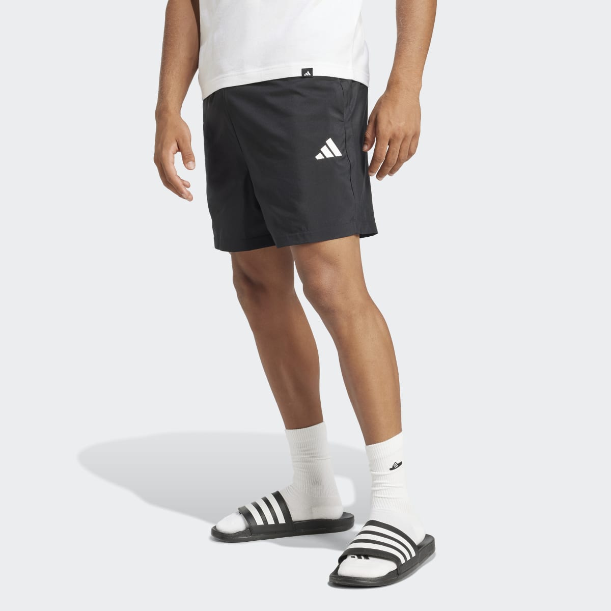 Calças de homem Essentials Adidas Preto-1