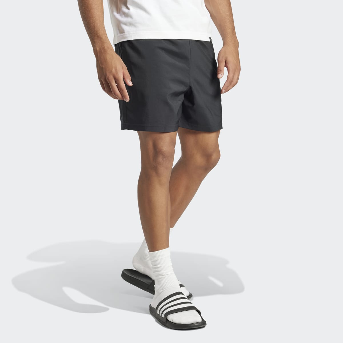 Calças de homem Essentials Adidas Preto-4