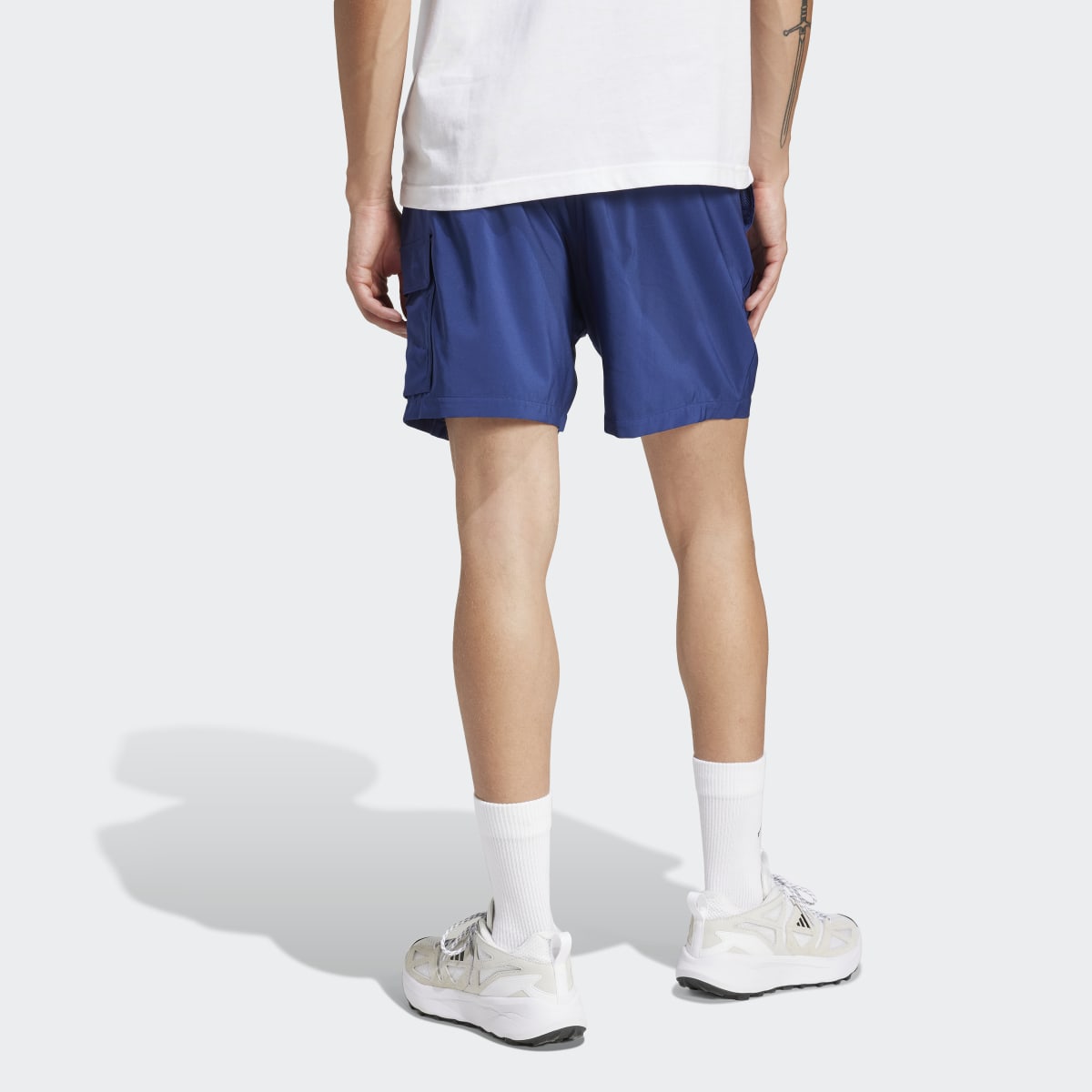 Calções de Homem Essentials Small Logo Cargo Chelsea Azul-2