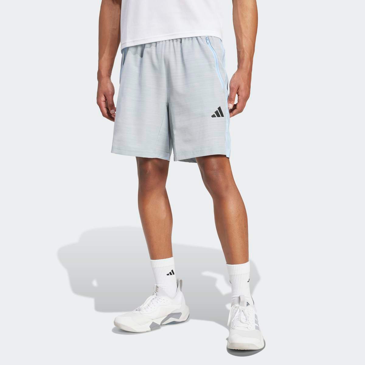 Calções de Homem Train Essentials Woven Mélange Azul-1