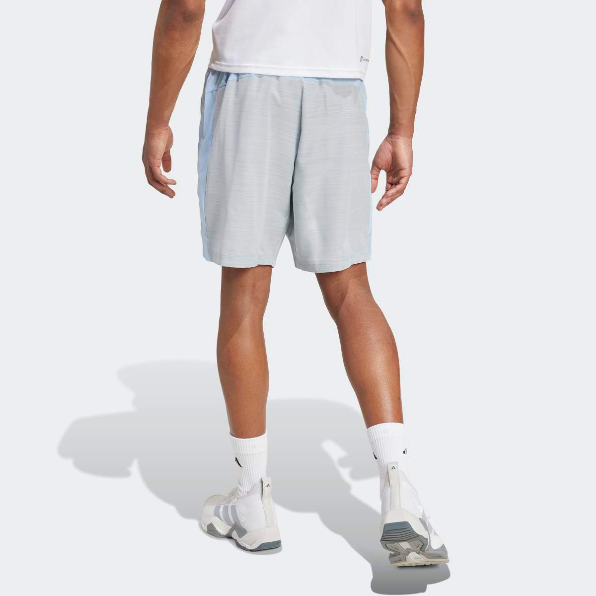 Calções de Homem Train Essentials Woven Mélange Azul-2