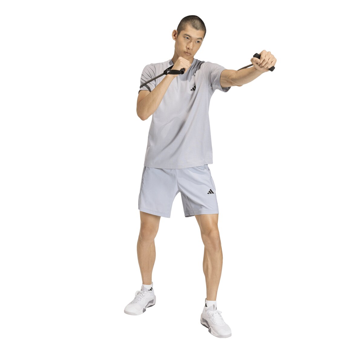 Pantalón corto de hombre Workout Essentials Adidas - Gris claro Gris claro-4