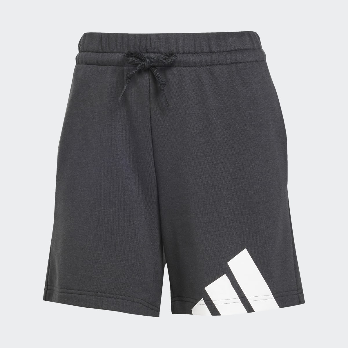 Calções de Mulher Essentials Big Logo French Terry Preto-5