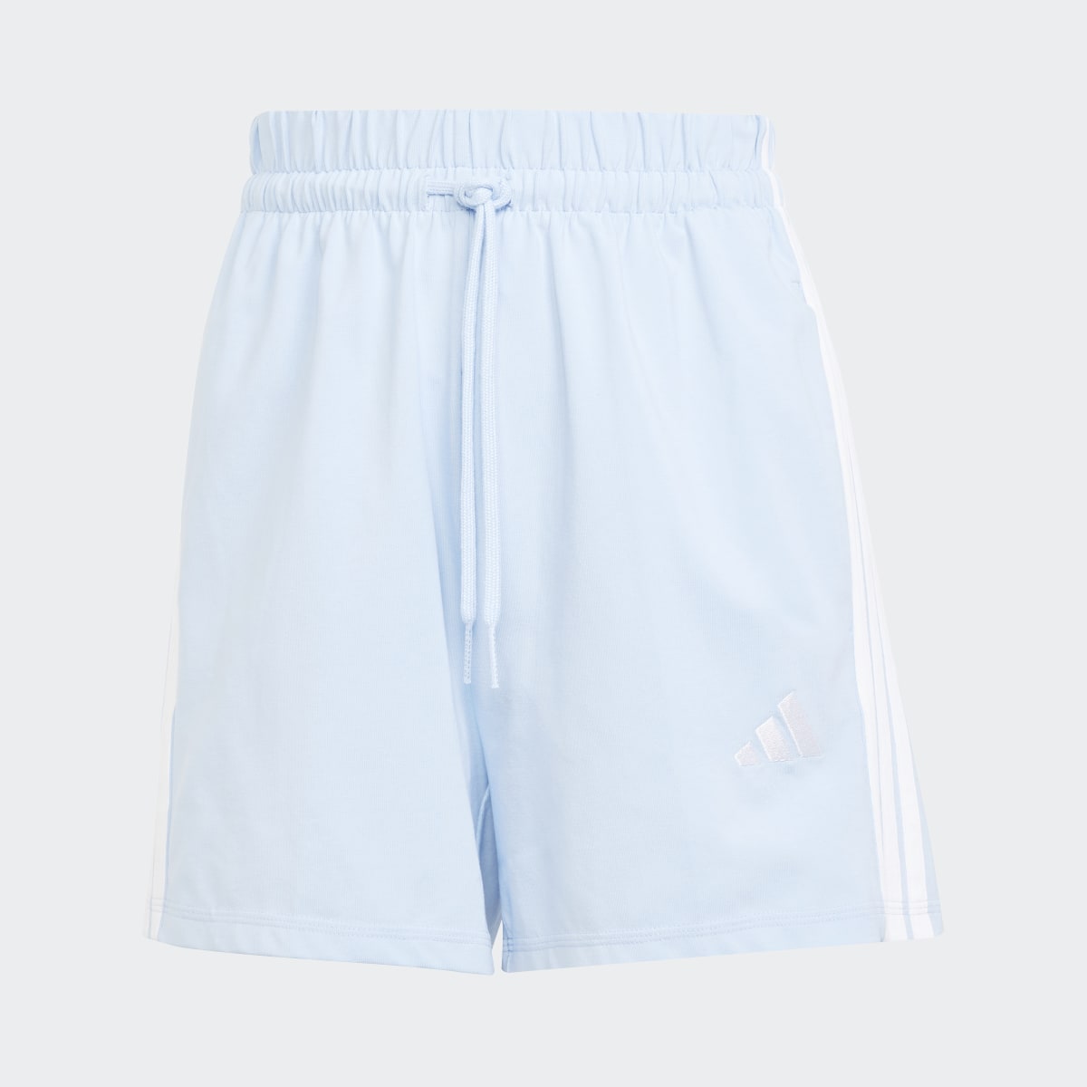 Calções de Mulher Essentials Cotton 3 Faixas Azul-5