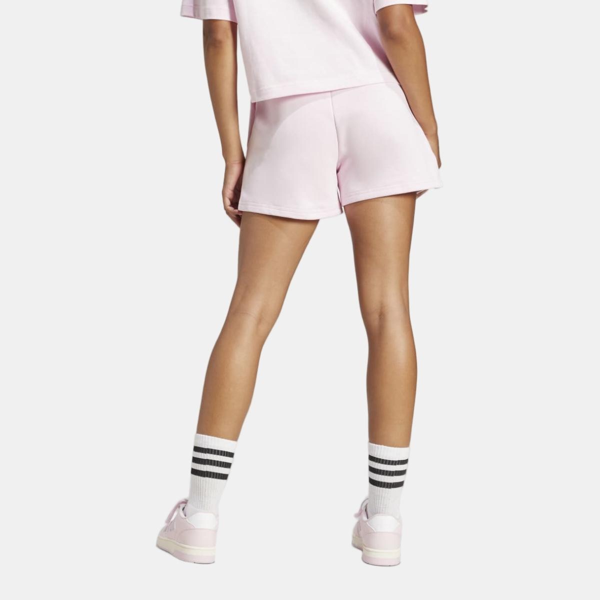 Calções de Mulher Essentials Small Logo Feel Cozy Rosa-2