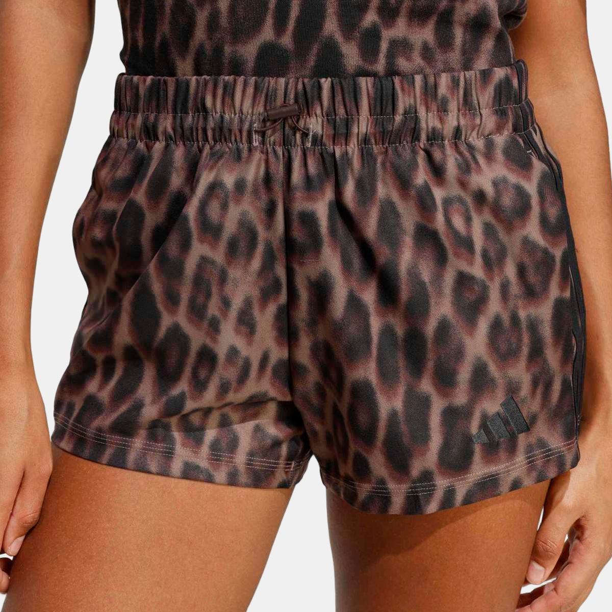 Calções de Mulher Seasonal Essentials 3 Stripes Estampado-4