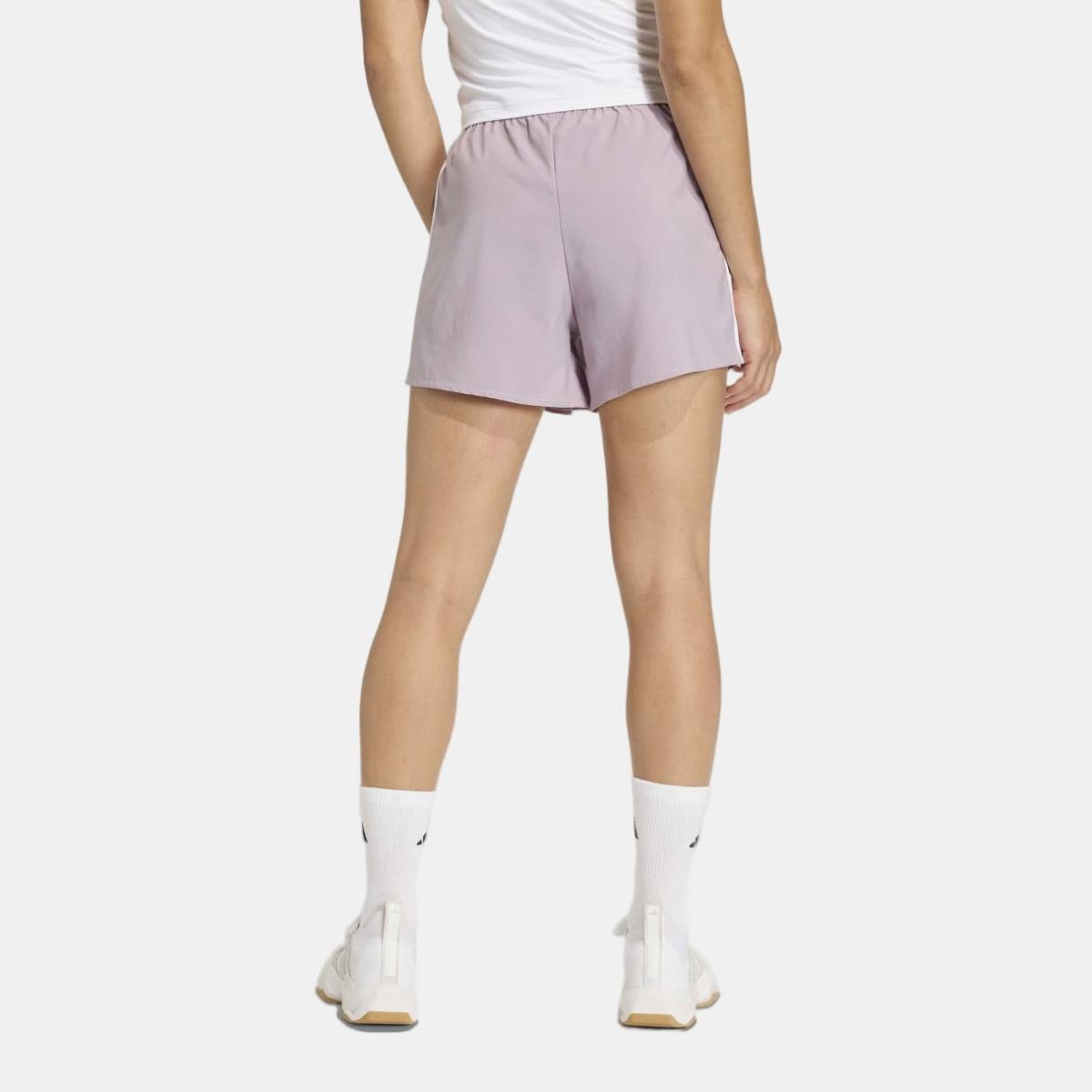 Calções de Mulher Essentials 3 Stripes Violeta-2