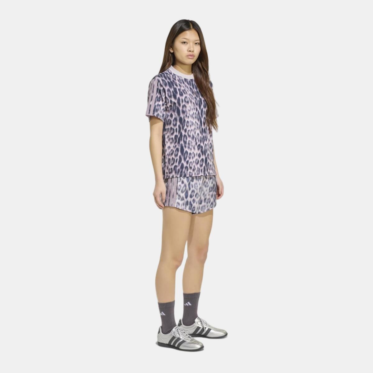 Calções de Mulher Seasonal Essentials 3 Stripes Estampado-3