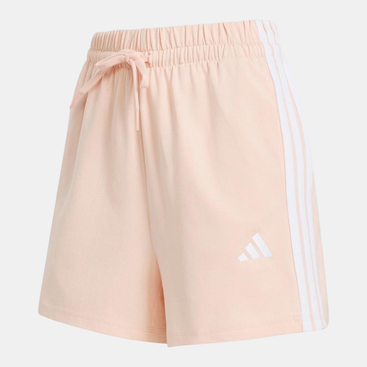 Calções de Mulher Essentials Cotton 3 Faixas Rosa-6