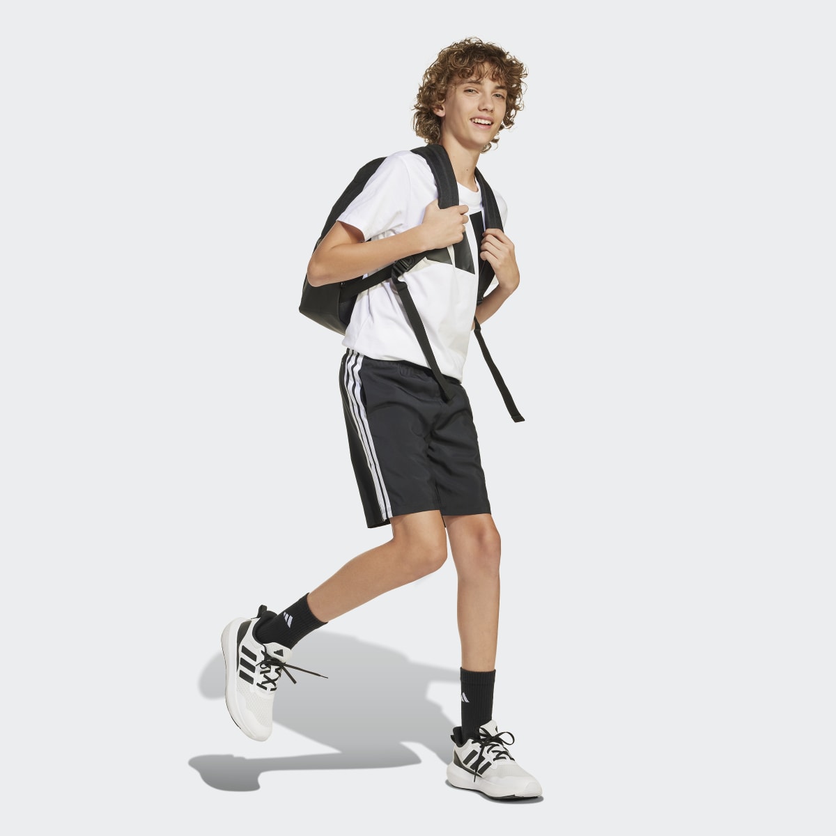 Calções de Criança Essentials Climacool Preto-4