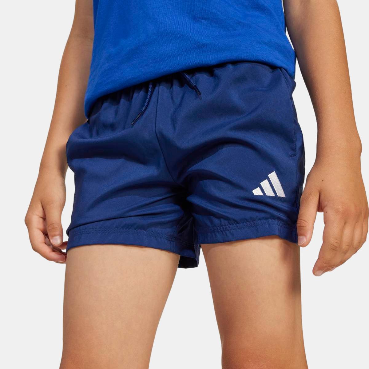 Calções de Criança Essentials Climacool Azul-5