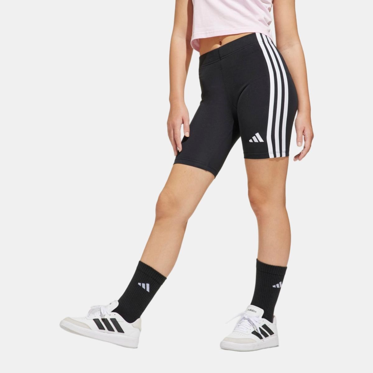 Leggings Tipo Calções de Menina Essentials Preto-1