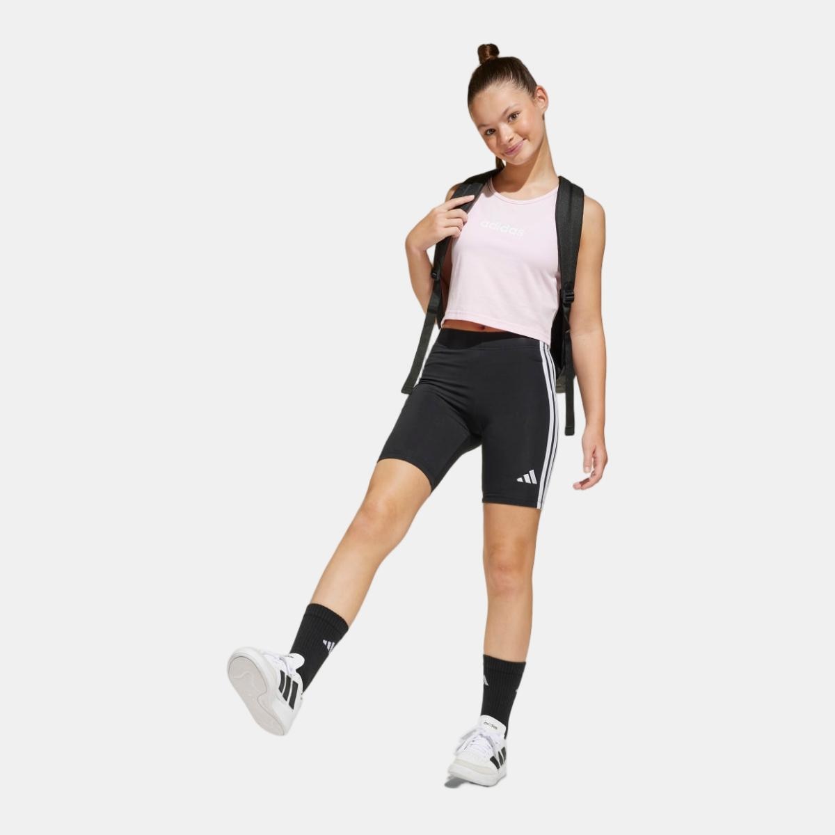 Leggings Tipo Calções de Menina Essentials Preto-3