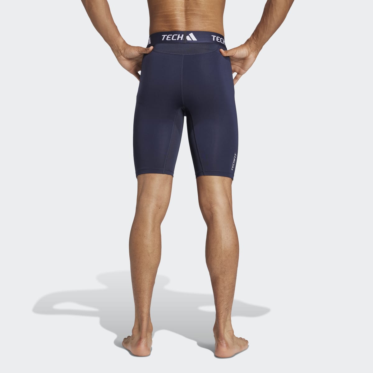 Leggings Tipo Calções de Homem Techfit Compression Training Azul-2