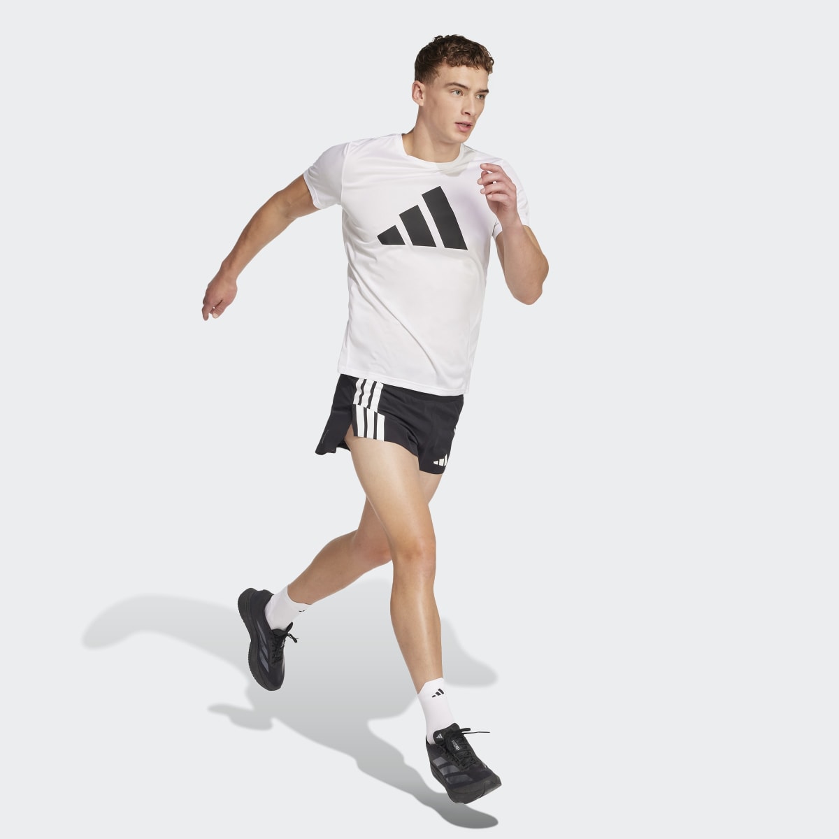 Calções de Homem Adizero Running Gel Pocket Preto-3