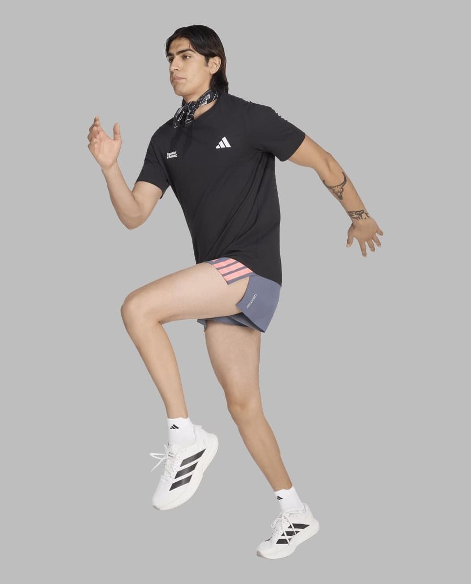 Calções de Homem Adizero Train For Races Preto-3