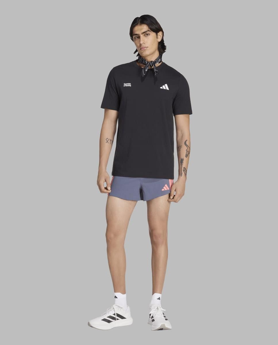 Calções de Homem Adizero Train For Races Preto-4