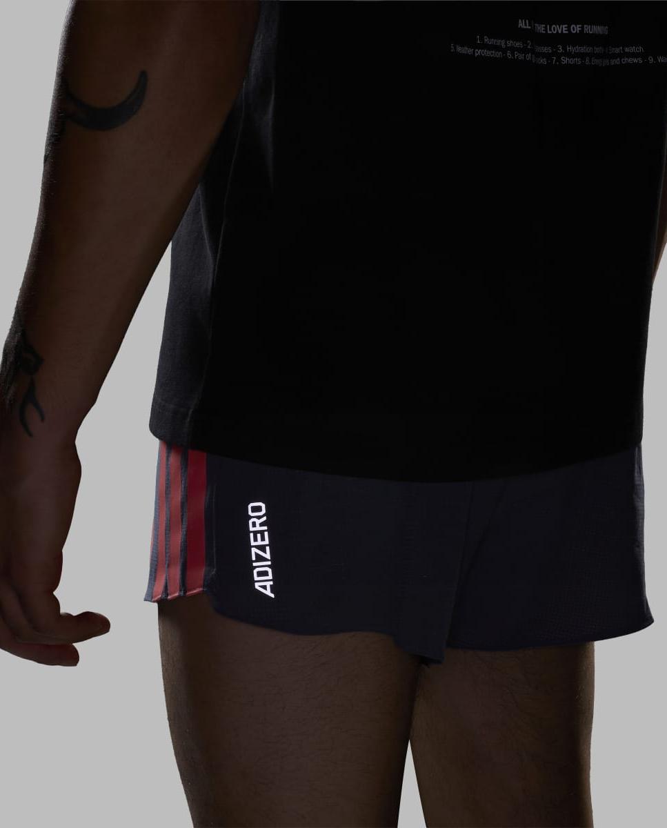 Calções de Homem Adizero Train For Races Preto-7