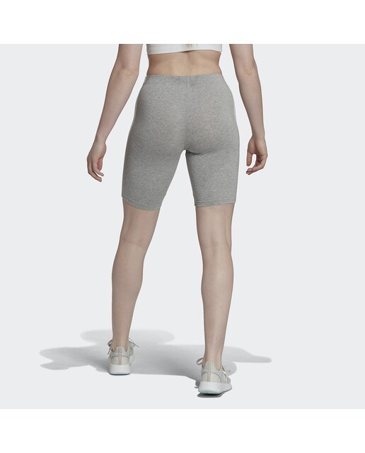 Leggings Curtas de Mulher Essentials 3 Faixas Cinzento-2