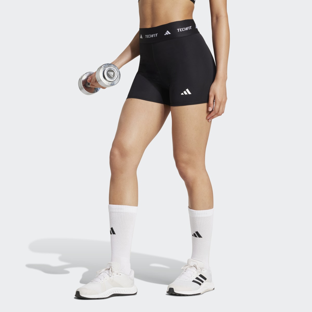 Leggings Tipo Calções de Mulher Techfit Stay In Play Preto-1