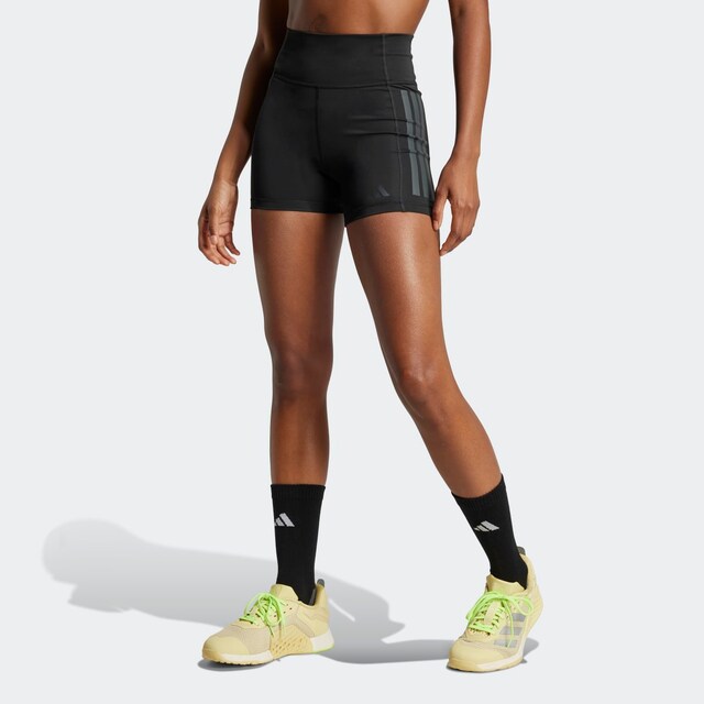 Mallas cortas de mujer Optime 1/4 3 bandas Adidas