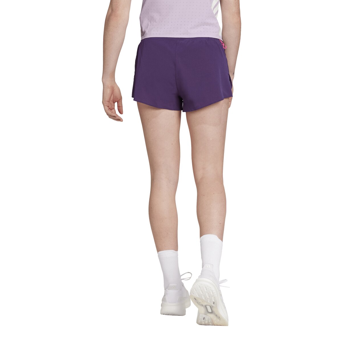 Pantalón corto de mujer Adizero Train For Races adidas - Violeta Violeta-3