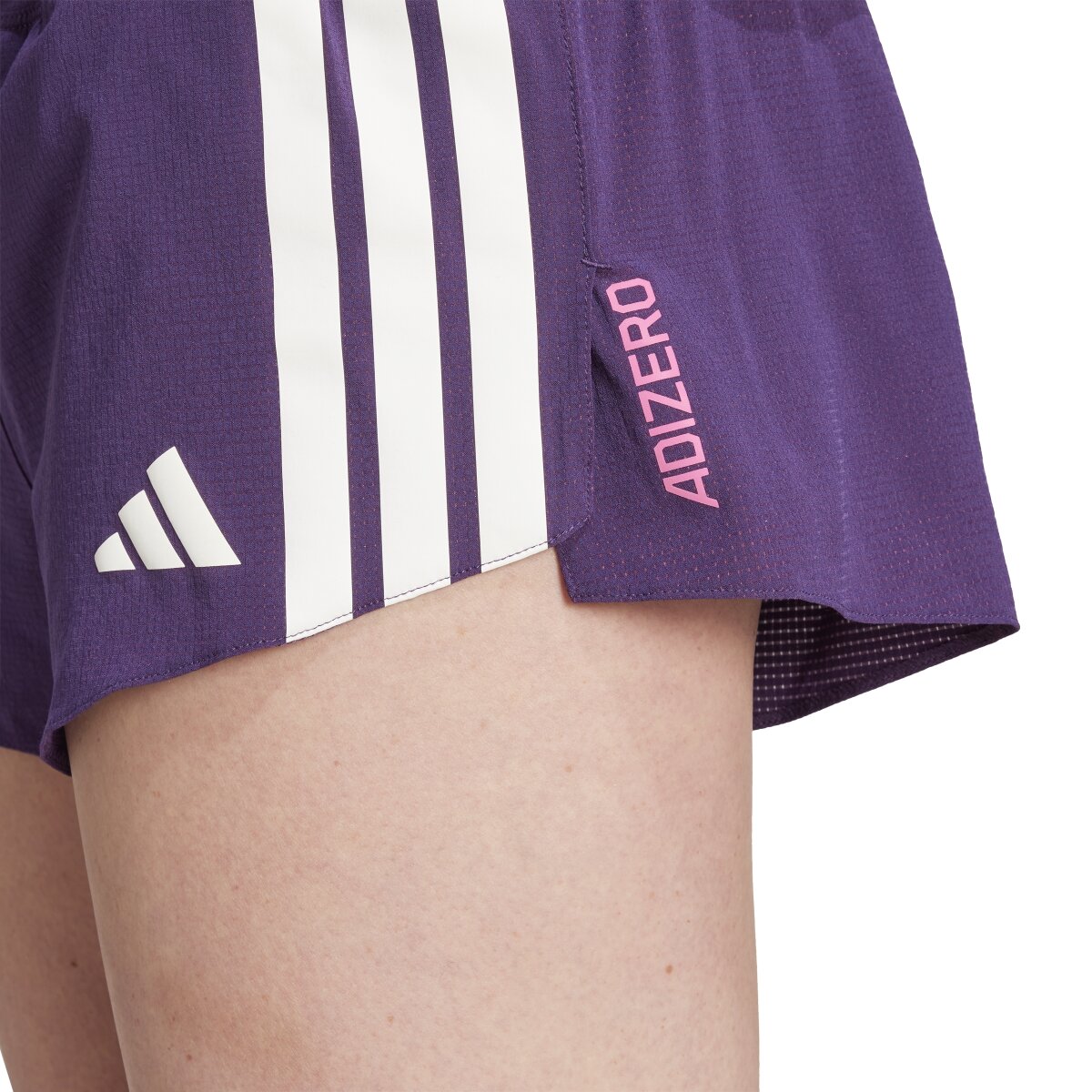 Pantalón corto de mujer Adizero Train For Races adidas - Violeta Violeta-5