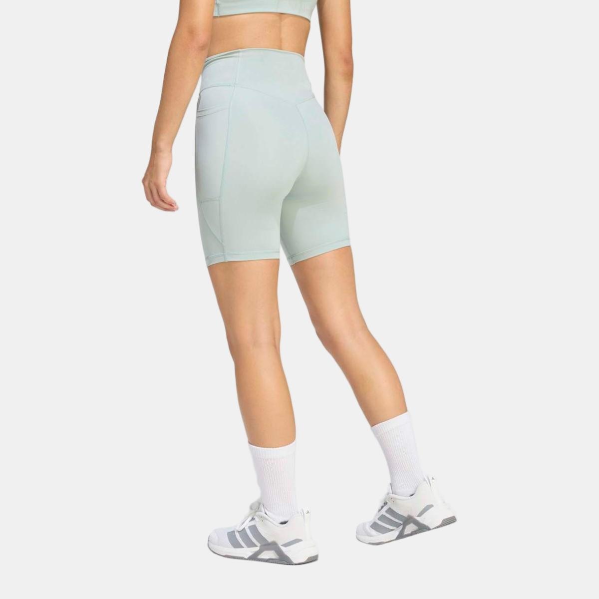 Mallas cortas de mujer 17 cm Optimé Essentials adidas - Verde Verde-2