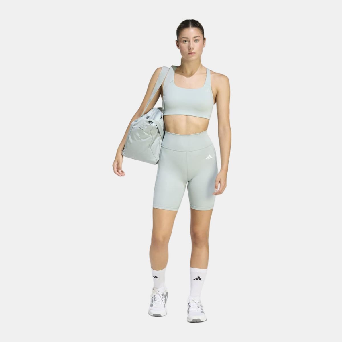 Mallas cortas de mujer 17 cm Optimé Essentials adidas - Verde Verde-4