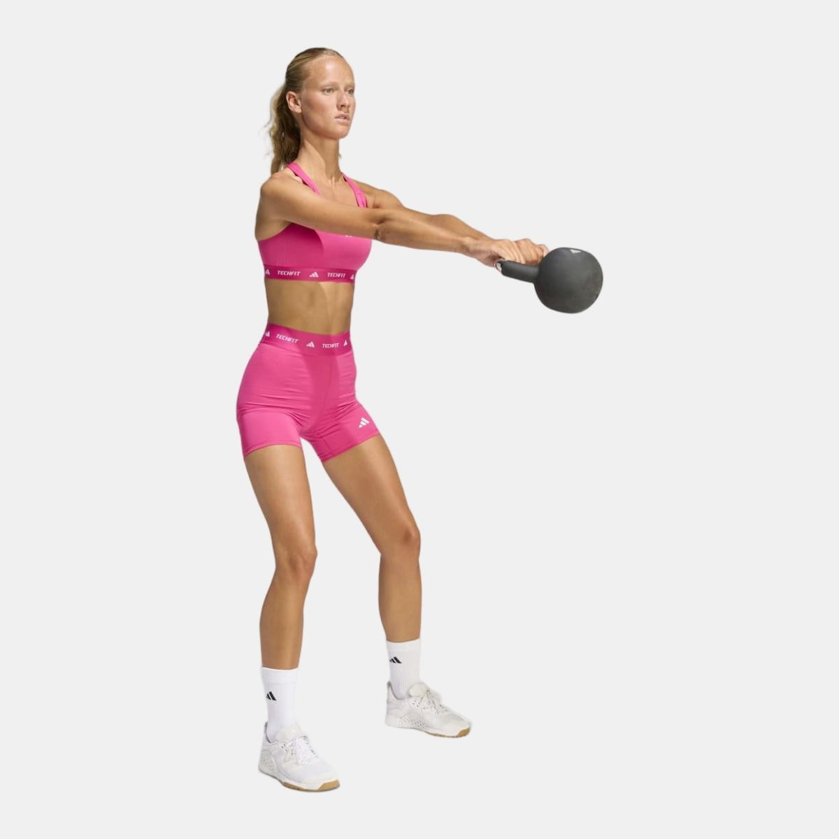 Leggings Tipo Calções de Mulher TECHFIT Rosa-3