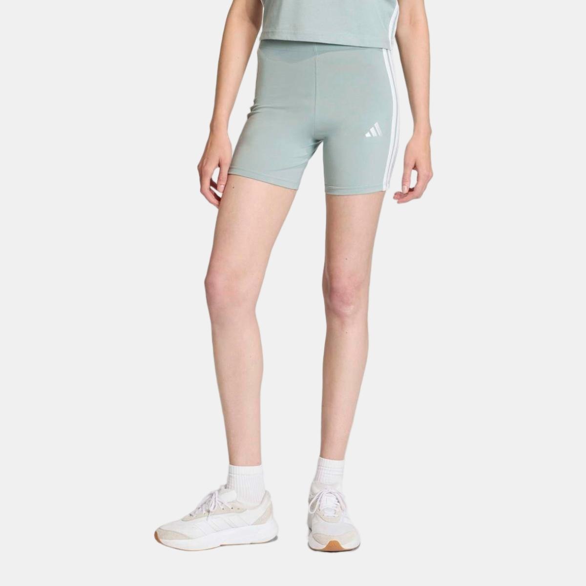 Imagem 0 de Leggings Tipo Calções de Mulher Essentials High Waisted Biker 3 Faixas