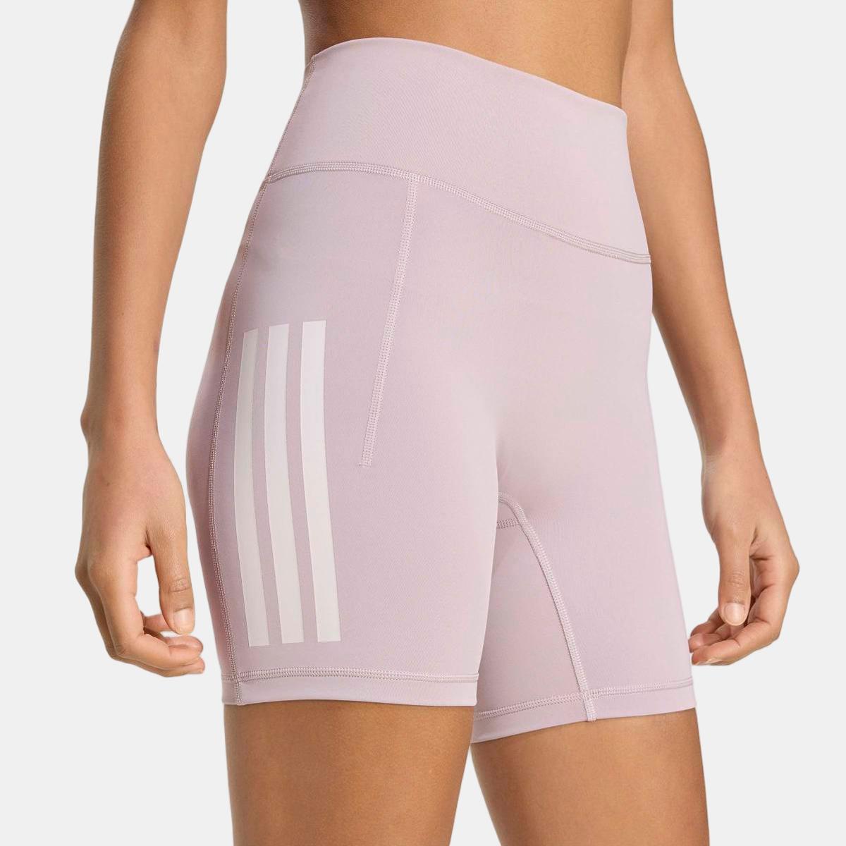 Leggings Tipo Calções de Mulher Optime 3 Stripes Violeta-5