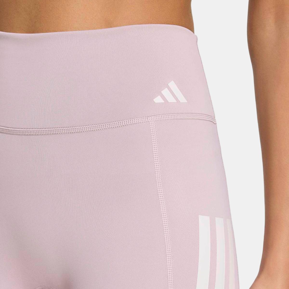 Leggings Tipo Calções de Mulher Optime 3 Stripes Violeta-6