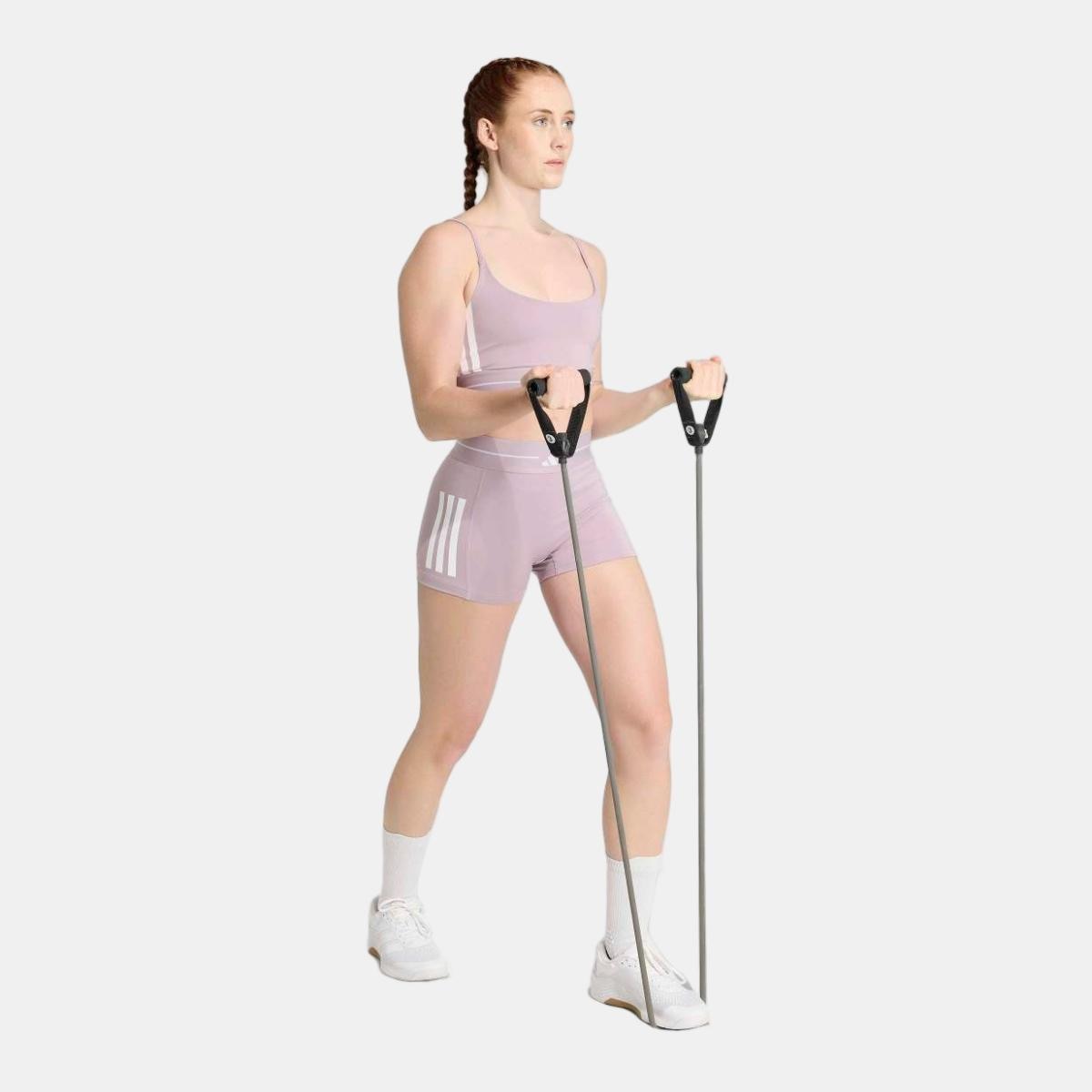 Leggings Tipo Calções de Mulher Hyperglam 3 Stripes Violeta-3