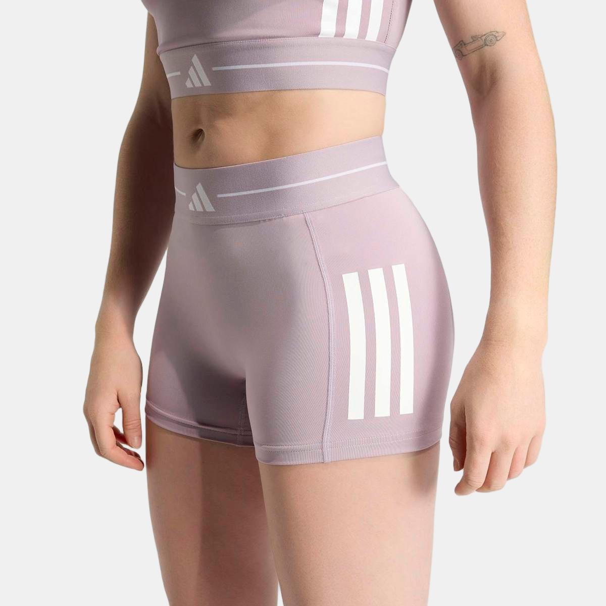 Leggings Tipo Calções de Mulher Hyperglam 3 Stripes Violeta-5