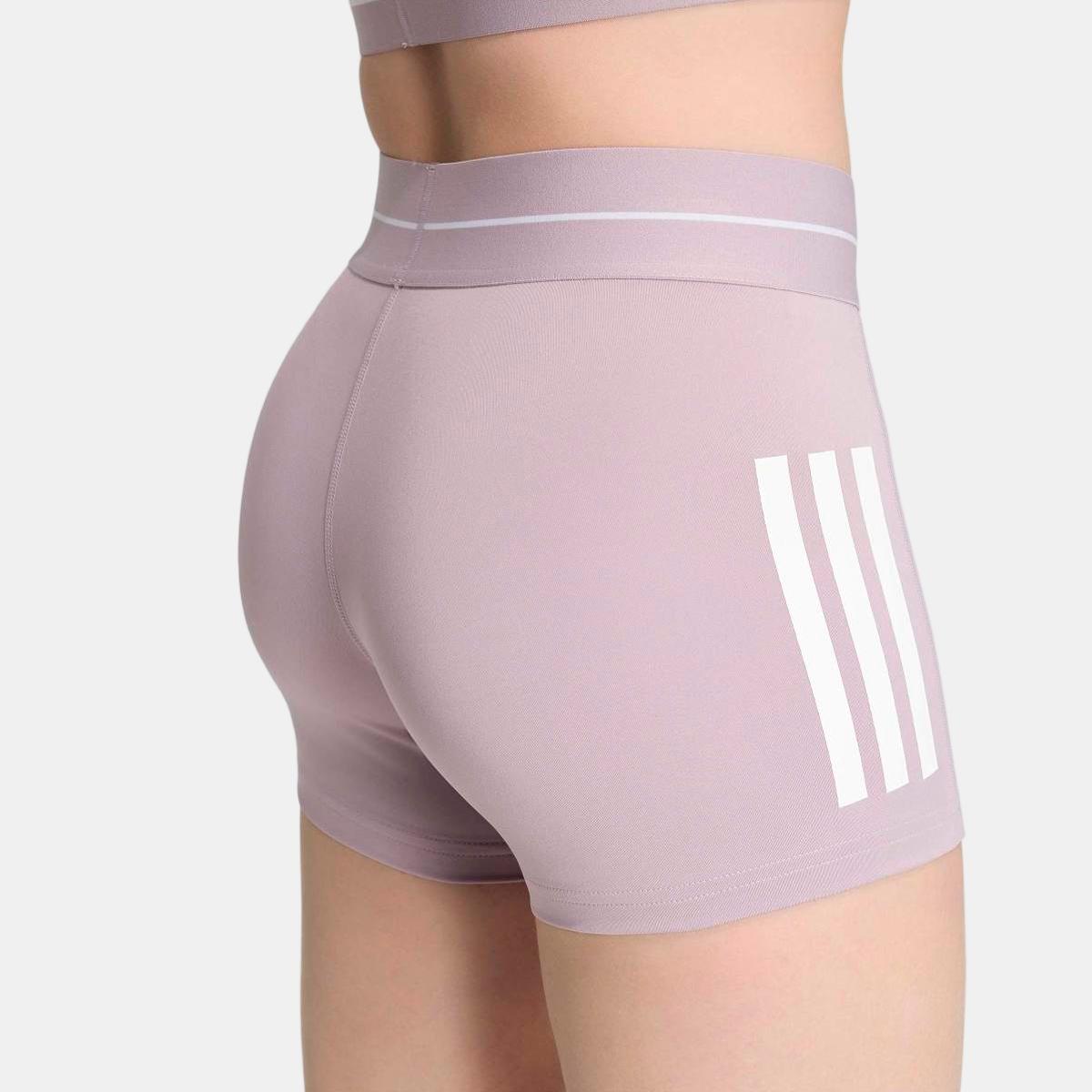 Leggings Tipo Calções de Mulher Hyperglam 3 Stripes Violeta-6