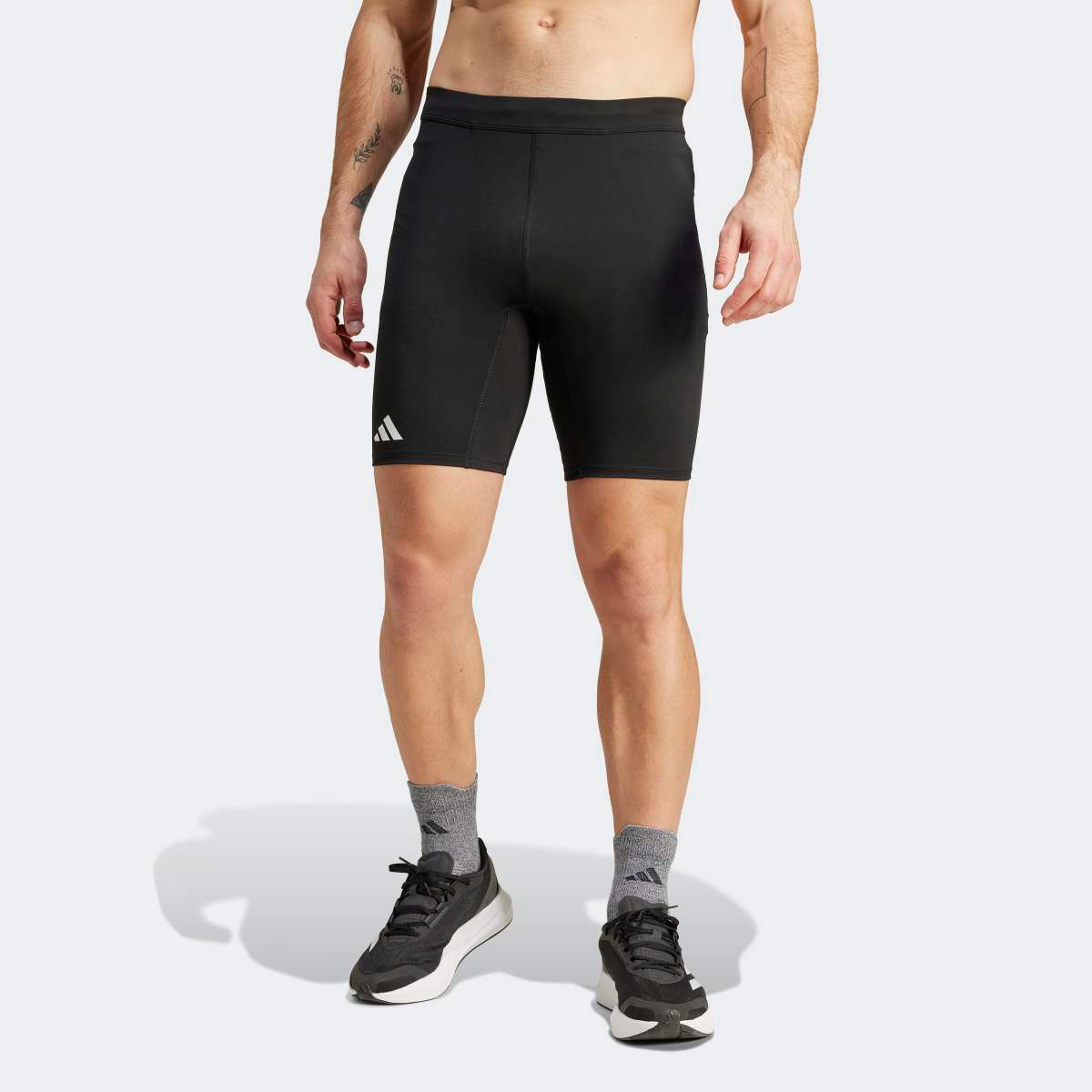 Leggings Tipo Calções de Homem Adizero Essentials Running Preto-1