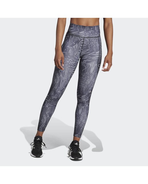 Leggings de Mulher 7/8 Daily Run Icons Print Preto-1