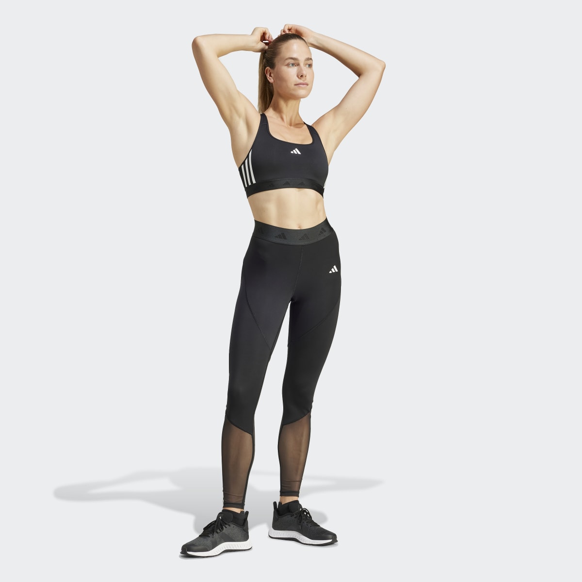 Leggings de Mulher HyperGlam Preto / Branco-5