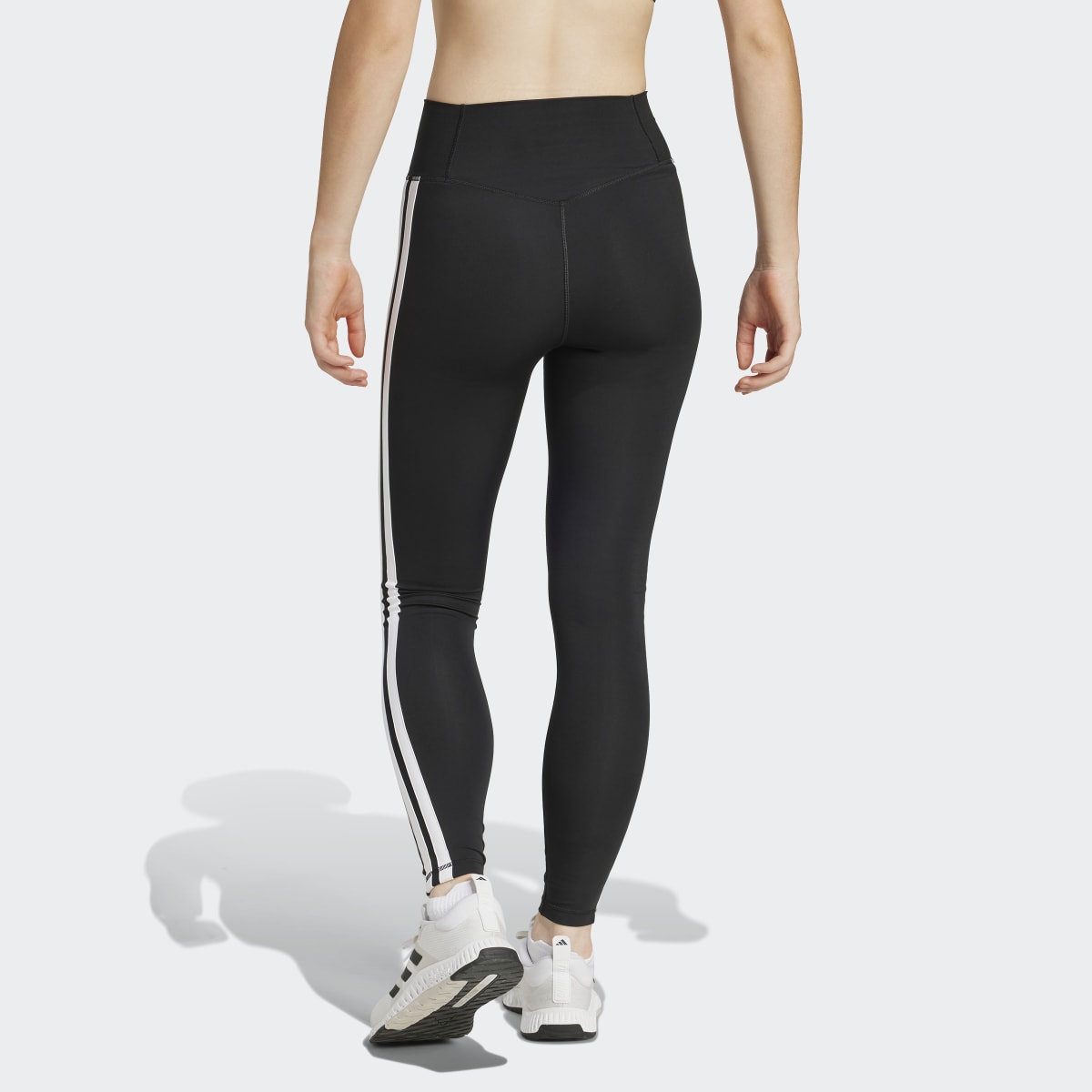 Leggings 7/8 de Mulher Optime Essentials 3 Faixas Preto-2
