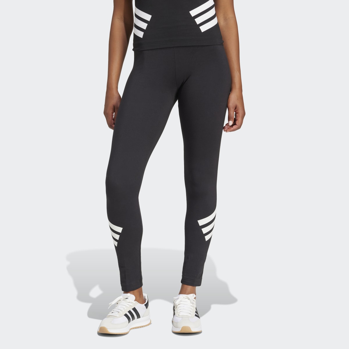 Leggings de Mulher Future Icons 3 Faixas Preto-1