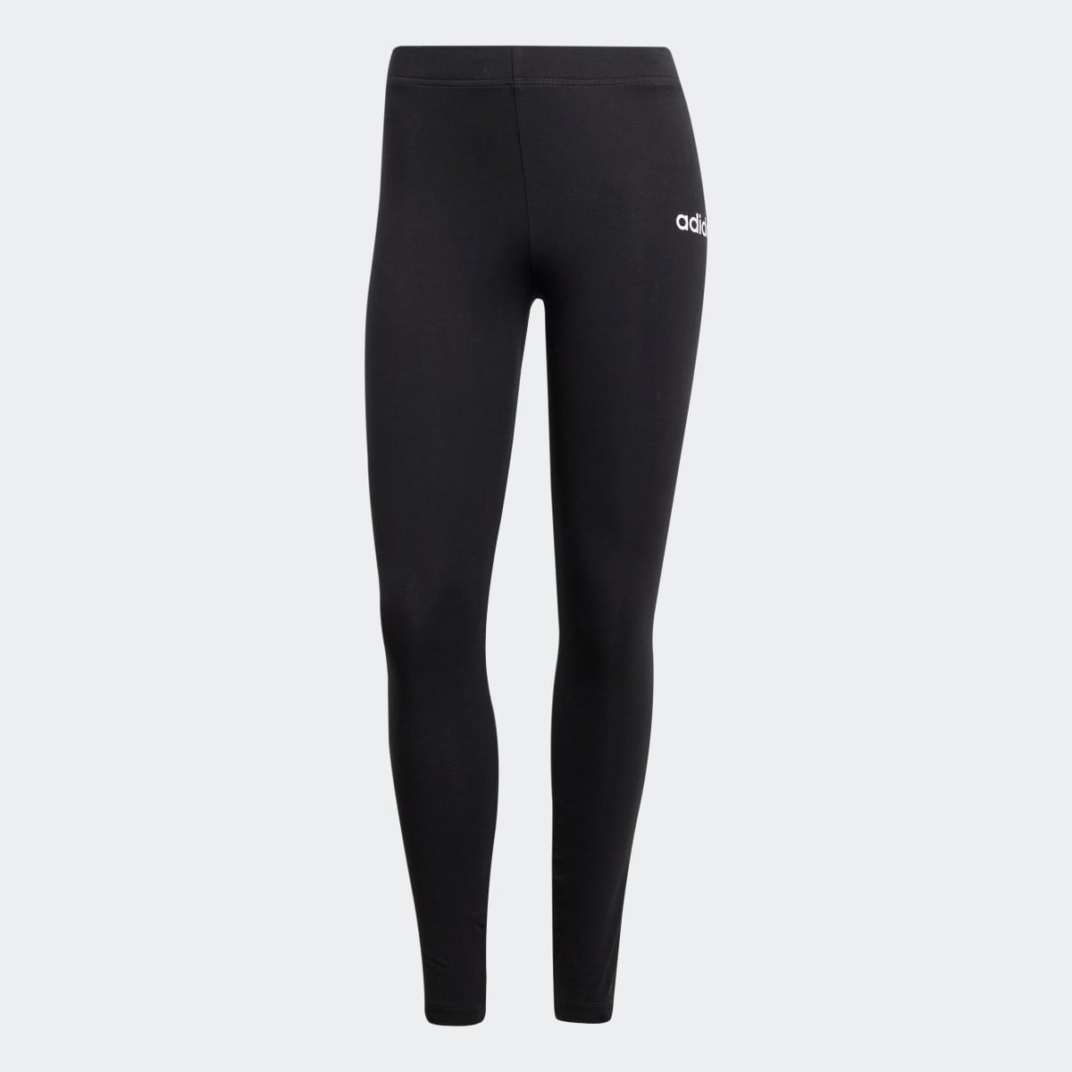 Leggings de Mulher Essentials Linear Cotton Preto-5