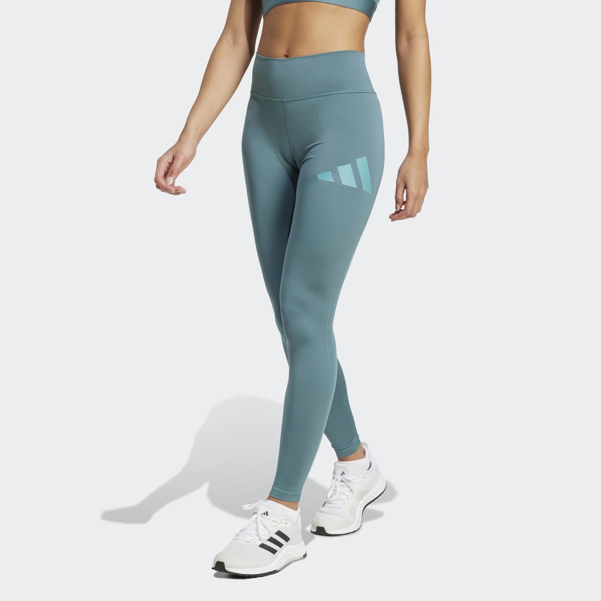 Leggings de Mulher Train Essentials Big Logo Verde-1