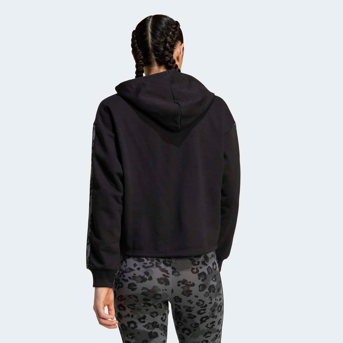 Leggings de Mulher 3 Faixas com Animal Print Multicolor-2