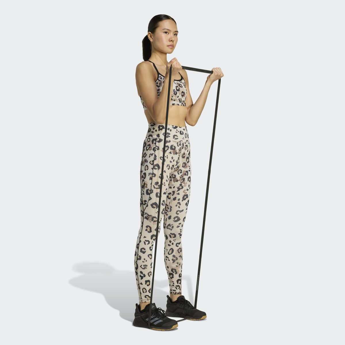 Leggings de Mulher Optime Essentials Full Length Cinzento-5