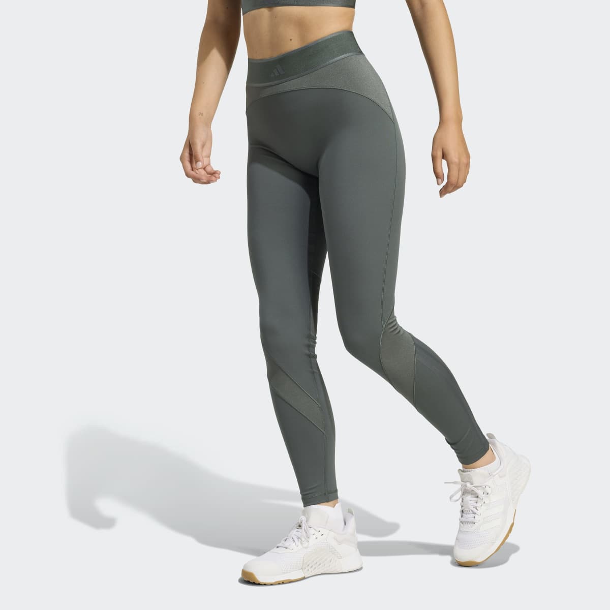 Leggings de mulher adidas Cinzento-1