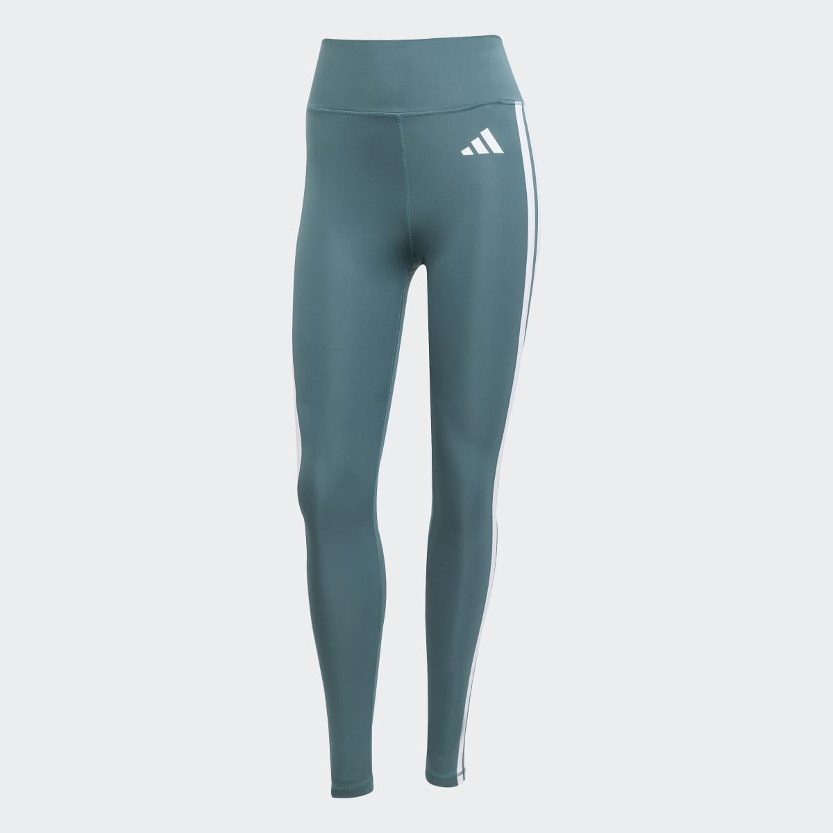 Leggings de Mulher 7/8 Optime Essentials 3 Faixas Verde-6