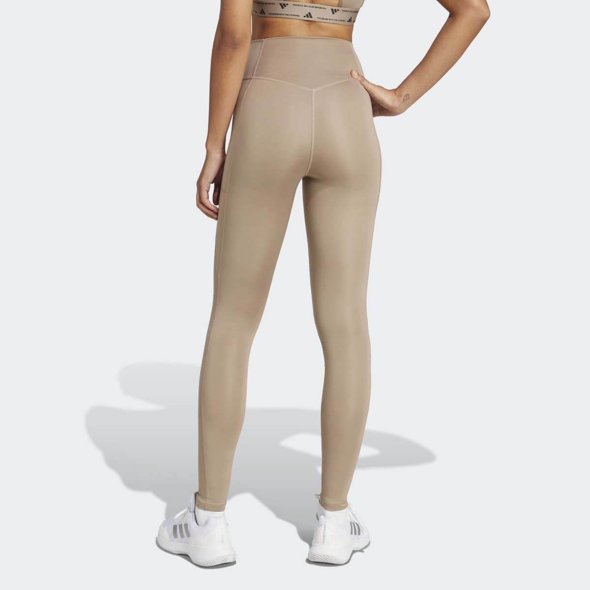 Leggings de Mulher Optime Essentials Stash Pocket Castanho-2